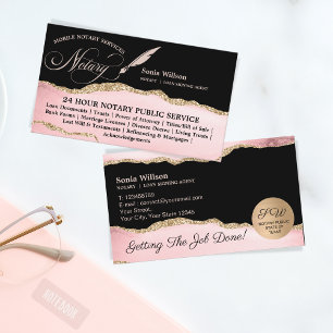 Carte De Visite Élégante loi sur l'agent de signature de contrat d