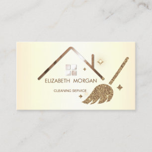 Carte De Visite Élégante Maison de Parties scintillant professionn