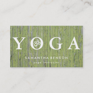 Carte De Visite Élégante méditation de Yoga Logo