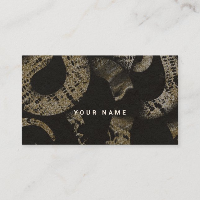Carte De Visite Elégante Medusa Snakes Art Luxe (Devant)