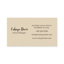 Carte de visite élégante minimaliste