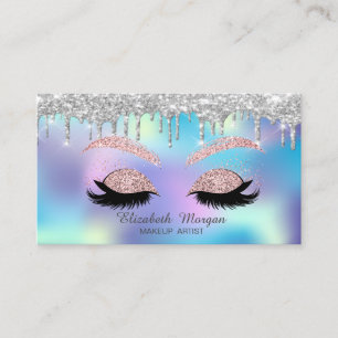 Carte De Visite Elégante Parties scintillant Drives Faux Lashes Bl
