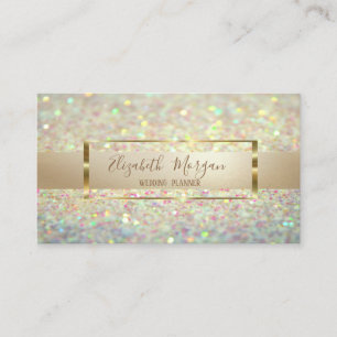 Carte De Visite Elégante Parties scintillant moderne tendance Boke