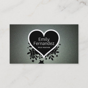 Carte De Visite Elégante Parties scintillant verte gris