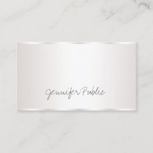 Carte De Visite Élégante Plaque Glamour Libre