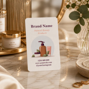 Carte de visite élégante pour produits de beauté m