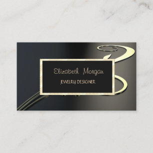 Carte De Visite Elégante spirale moderne, Designer de bijoux de ca