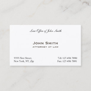 Carte De Visite  élégantes et simple pour cabinet juridique