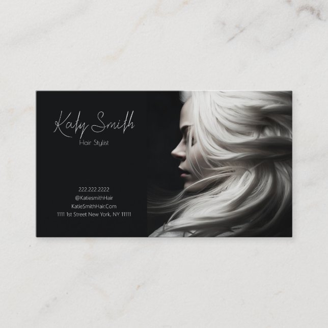 Carte de visite ElegantHair Stylist (Devant)