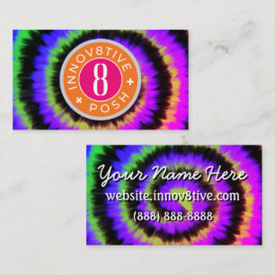 Carte De Visite Élément8tive + teinture à cravate foncée