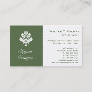 Carte De Visite Élément d'organisation (vert)