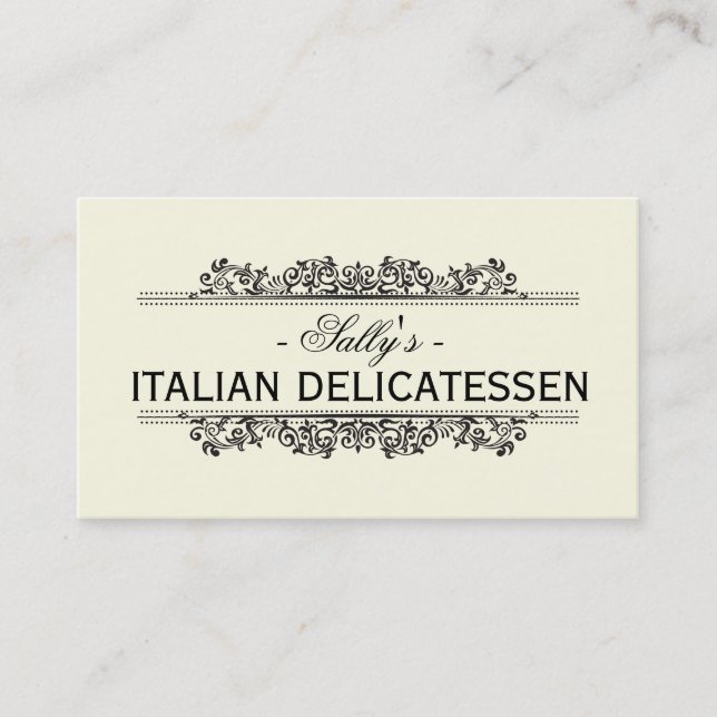 Carte De Visite Éléments naturels | Delicatessen (Devant)
