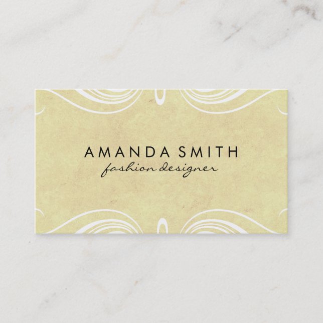 Carte De Visite Éléments soignés (Devant)