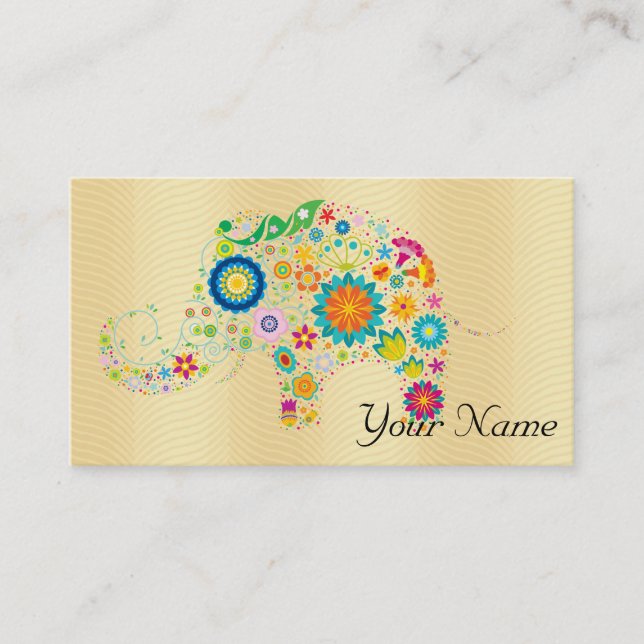 Carte De Visite Éléphant (Devant)