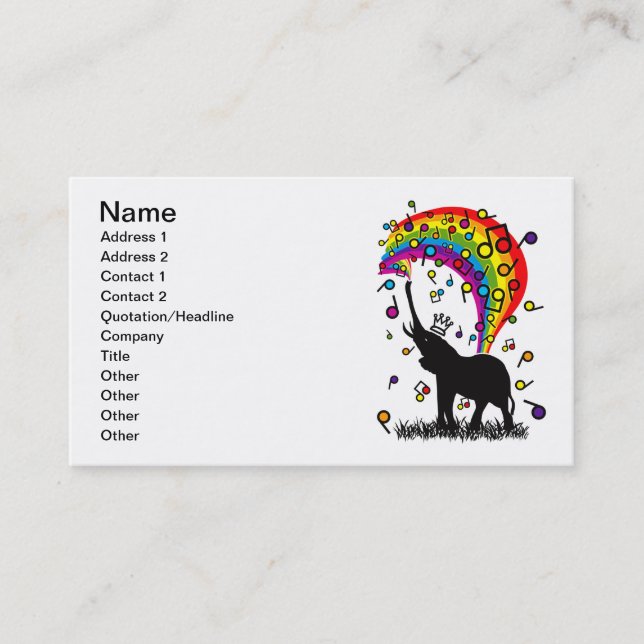 Carte De Visite Elephant_Bathing (Devant)