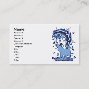 Carte De Visite Elephant_Bathing