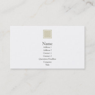 Carte De Visite Elise - Tan