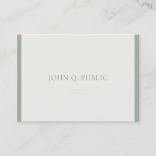 Carte De Visite Elite Professional Design simple Vert tendance Top