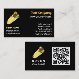 Carte De Visite Emballage sandwich Tortilla