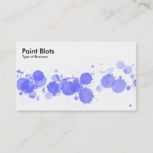 Carte De Visite Emballages de peinture - bleu électrique