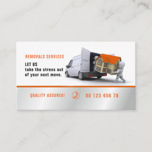 Carte De Visite Emballant et déballant le service, service de