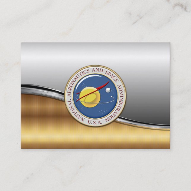 Carte De Visite Emblème de la NASA [3D] (Devant)