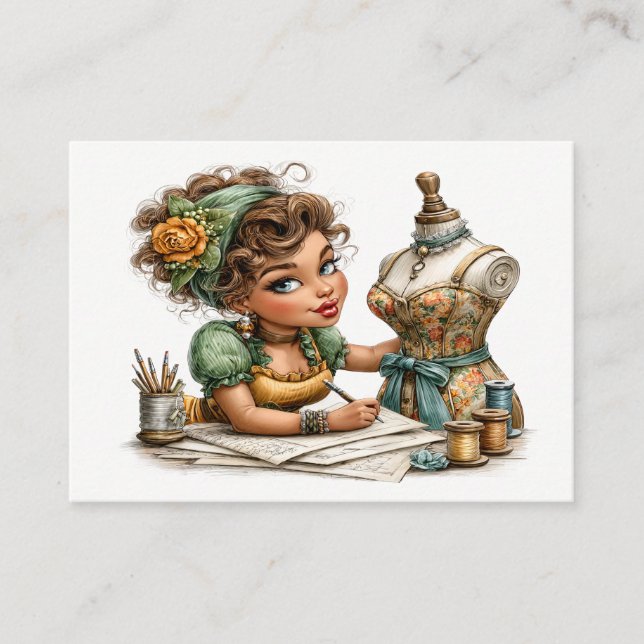 Carte De Visite Embroidery / Sewing / Seamstress  (Devant)