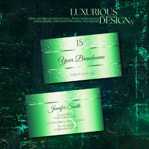 Carte De Visite Émeraude vert Parties scintillant émeraude étincel