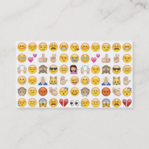 carte de visite émoji