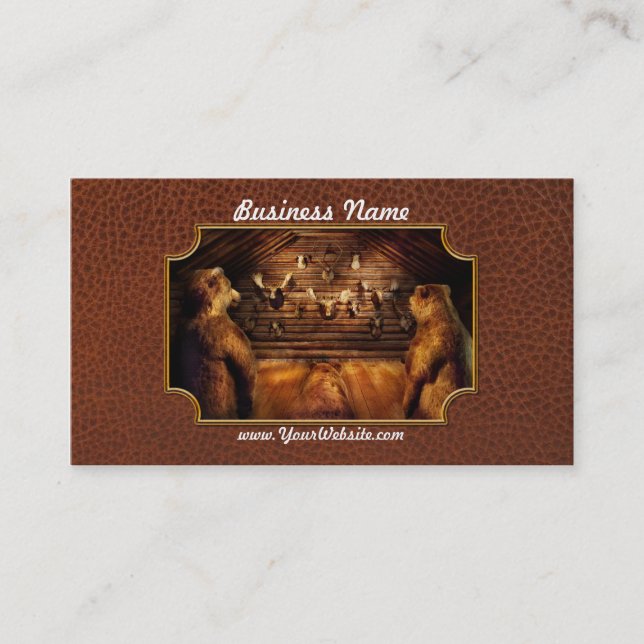 Carte De Visite Empaillage - à la maison des trois ours (Devant)