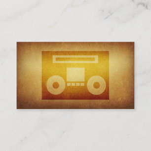 Carte de visite empaqueté de bande de disc-jockey