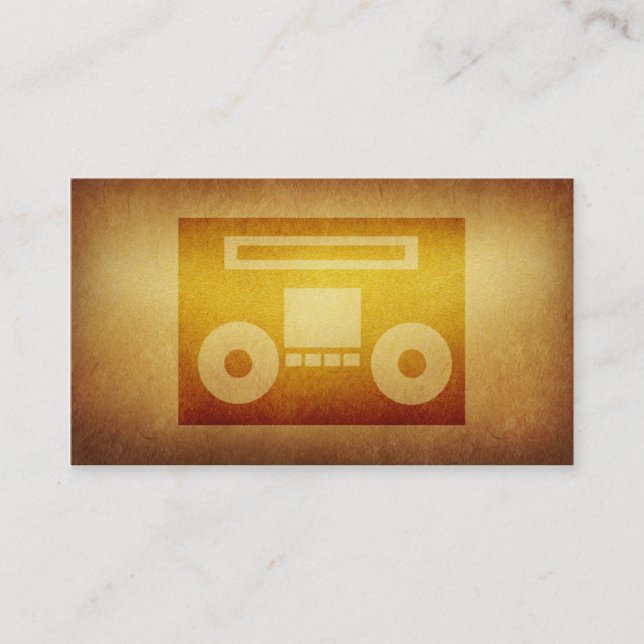 Carte de visite empaqueté de bande de disc-jockey (Devant)