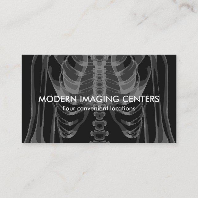 Carte De Visite Emplacement multi de radiologie d'imagerie (Devant)