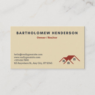 Carte De Visite Employé professionnel Gold Black Immobilier