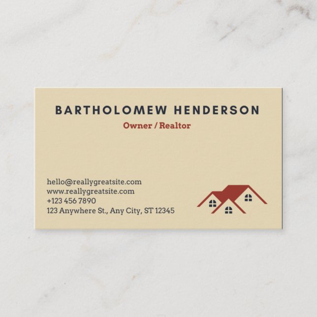 Carte De Visite Employé professionnel Gold Black Immobilier (Devant)