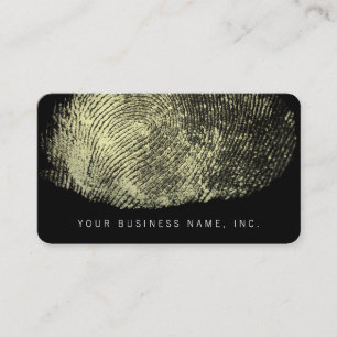 Carte De Visite Empreinte de boucle inversée