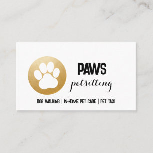 Carte de visite Empreinte de patte
