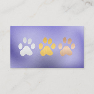 Carte De Visite Empreintes de pattes de chien Soins aux animaux