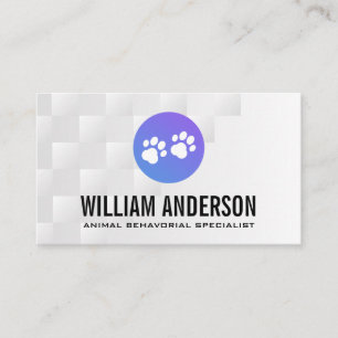 Carte De Visite Empreintes de pattes de chiens   Services animaux