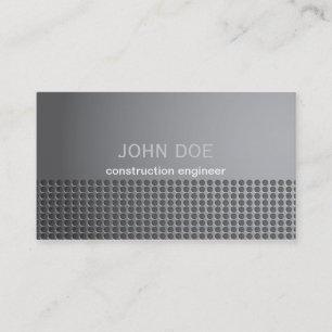 Carte de visite en acier d'effet en métal