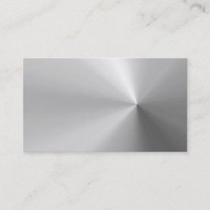 carte de visite en aluminium balayé brillant