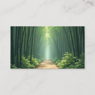 carte de visite en bambou