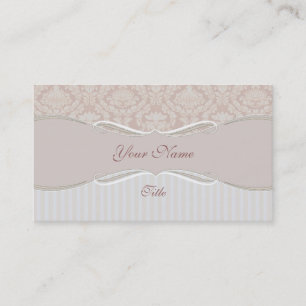 Carte de visite en bande beige