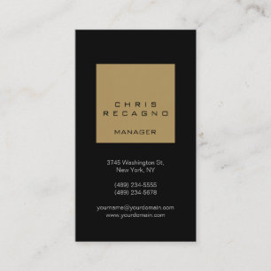 Carte de visite en bande beige brun noir vertical