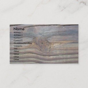 Carte de visite en bois 2