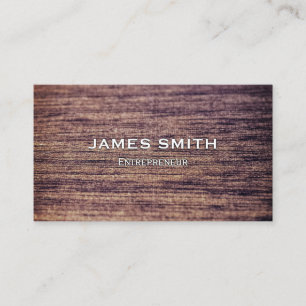 Carte de visite en bois de finition