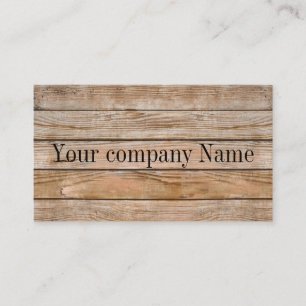 carte de visite en bois de grain