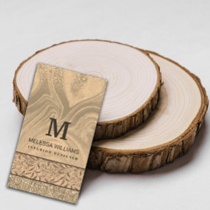 Carte de visite en bois moderne design