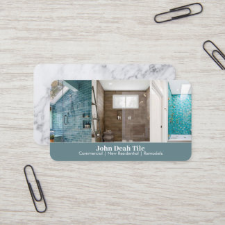 Carte de visite en carrelage