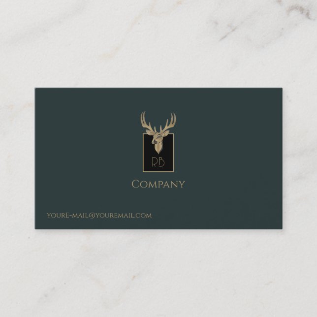 Carte de visite en chef Gold Deer (Devant)